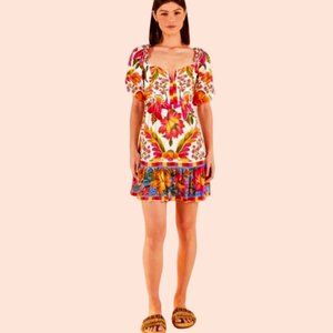 FARM RIO Floral Color Dress sz S NWT SO PRETTY!!!